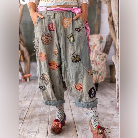 Magnolia Pearl Pants - NWT Magnolia Pearl pants with patches